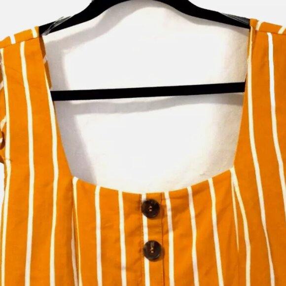 Trixxi Orange Striped Midi Dress - Picture 4 of 14
